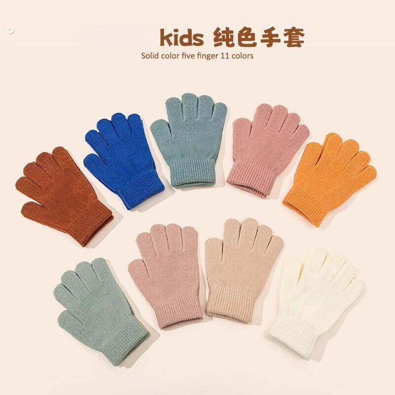 宝宝手套秋冬季0-3岁4婴幼儿童薄款小孩分指保暖五指5小童男女孩2