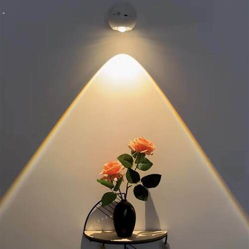 氛围感卧室壁灯磁吸人体感应高级背景墙装饰创意落日小夜灯可遥控