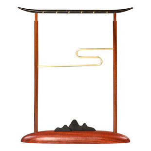 新中式创意毛笔架笔挂实木质毛笔架子笔搁搁笔台文房四宝书法用品