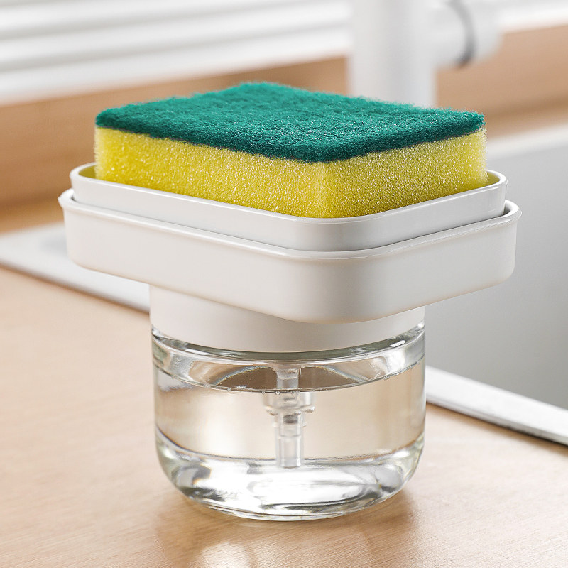 圣西陶洗洁精按压瓶压取器起泡盒厨房神器海绵洗碗洗涤液分装压瓶,家庭/个人清洁工具,打泡器,淘宝优惠券,粉丝福利购,淘宝优惠卷