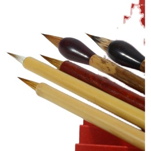 安徽上洋牌宣笔小楷国画羊毫兼毫净纯小狼毫抄经隶书对联专用毛笔