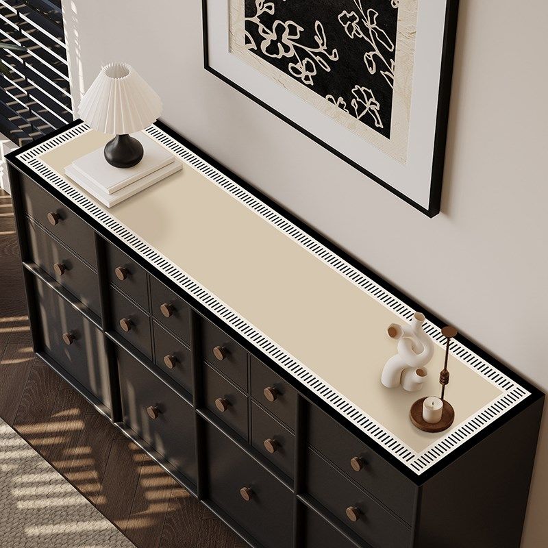 桌垫法式简约餐边柜桌布防水防油免洗电视柜鞋柜皮革盖布桌面垫,居家布艺,桌布,淘宝优惠券,粉丝福利购,淘宝优惠卷