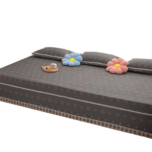 欧式炕盖四季通用纯棉全棉防滑跑炕垫子可水洗绗缝榻榻米床盖定制