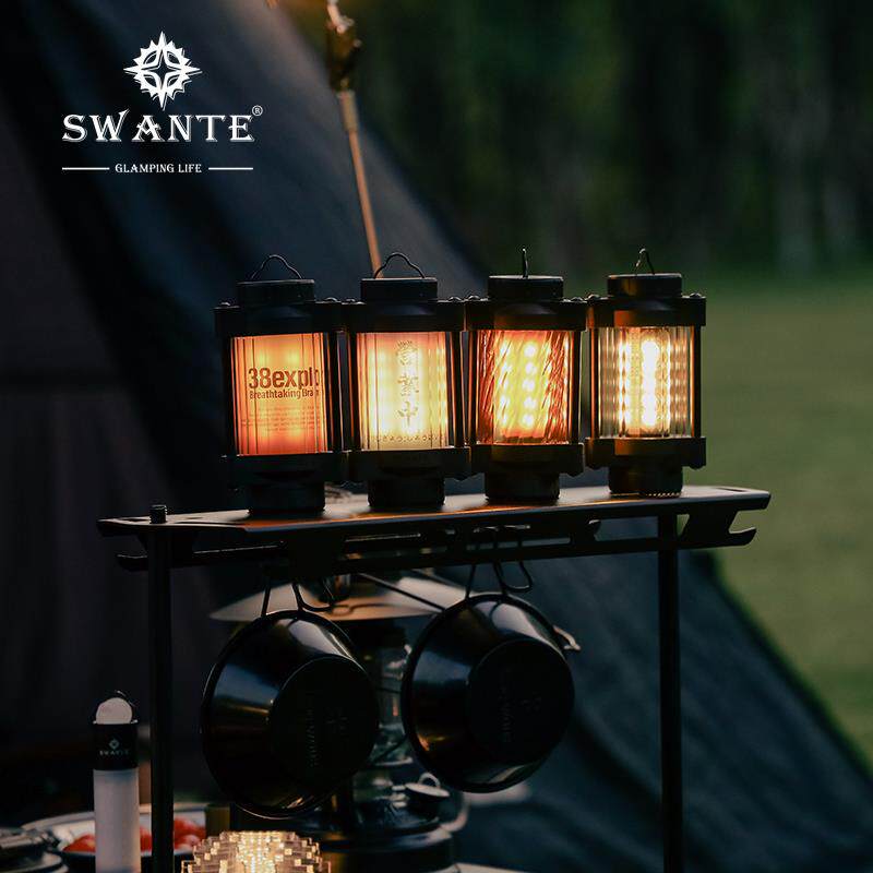 Swante露营天火灯多功能充电营地灯 IPX4防水帐篷挂灯PMMA灯罩