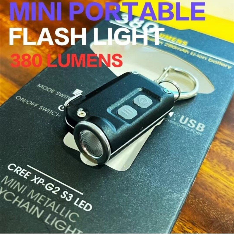 爆款超小迷你LED玉石鉴定小手电筒钥匙扣灯强光小手电筒便携手电
