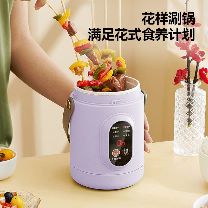 便捷式电炖杯多功能电煮锅煮粥煲汤煮饭办公室宿舍预约电炖盅897