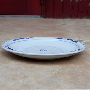 景德镇陶瓷花盆接水盘青花瓷花托圆托盘底座底盘盆托底托圆形加厚