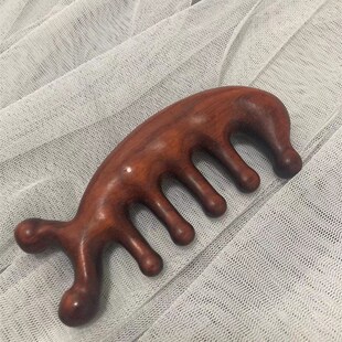 女红檀经络梳梳子按摩梳经脉血檀木神器头部檀木梳头部筋络梳头皮