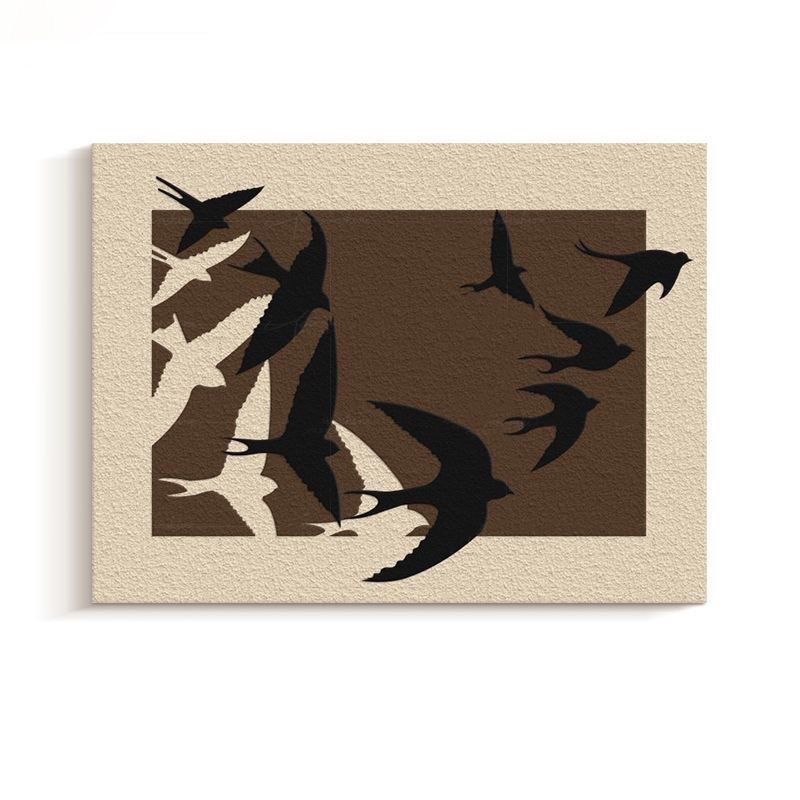 《燕子》侘寂风简约餐厅卧室挂画抽象客厅玄关入户电表箱装饰画,家居饰品,电表箱装饰画,淘宝优惠券,粉丝福利购,淘宝优惠卷