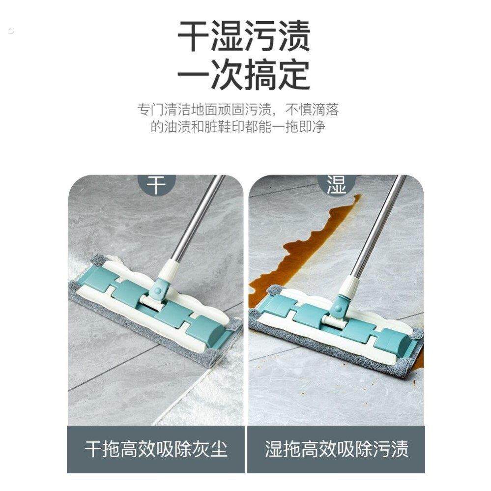 木地板拖把家用一拖净平板神器2024新款墩布吸水夹布懒人地拖拖布