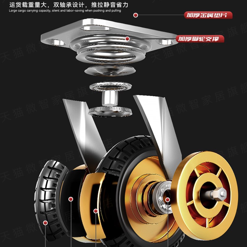 围栏板车小推车家用快递手推车静音折叠拉货车重型四轮搬运车拖车