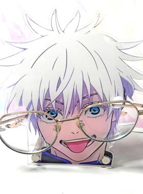 千早爱音眼镜架可爱高颜值亚克力桌面装饰摆件送闺蜜礼物立牌