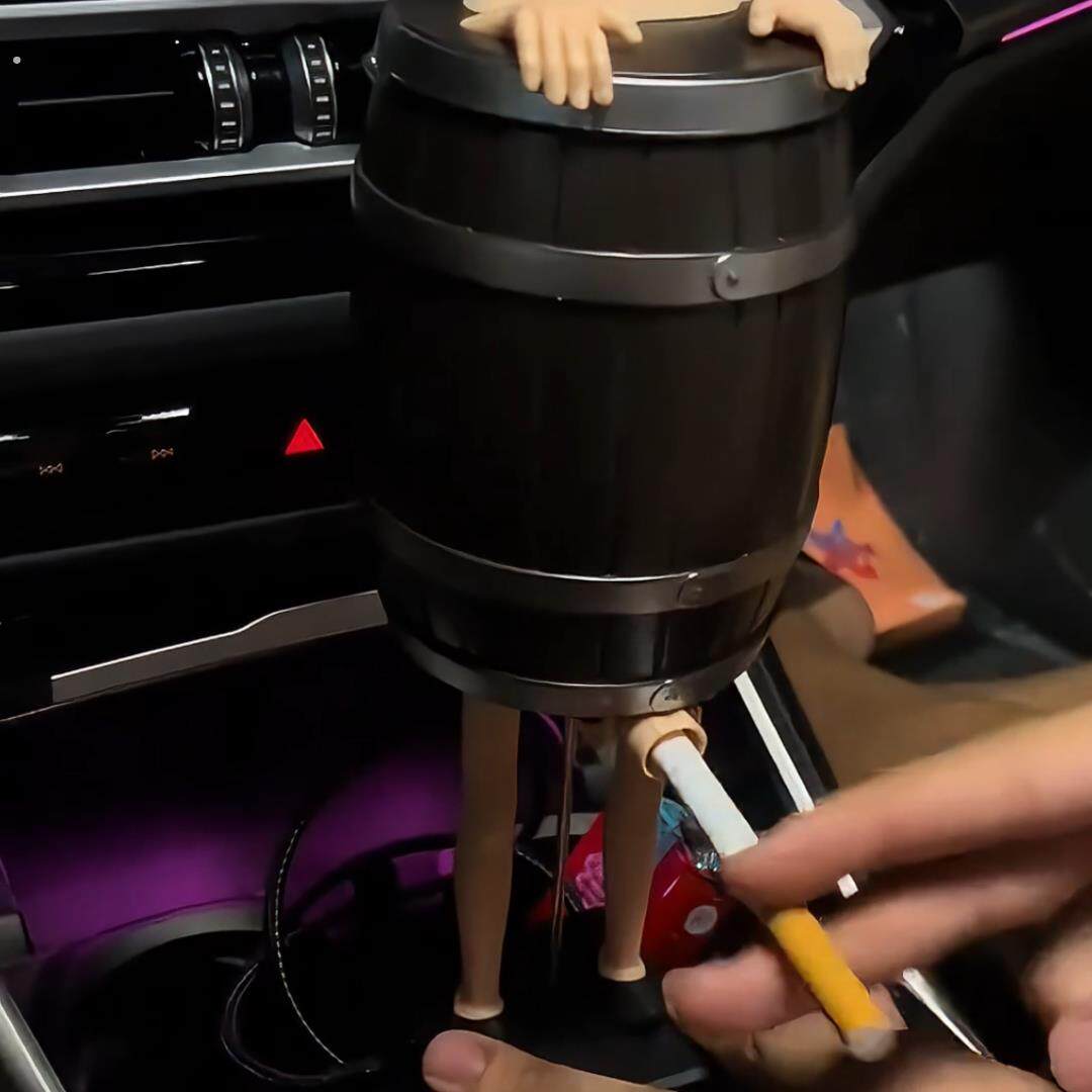霹雳先锋同款木桶自动弹烟盒创意个性恶搞自动弹香烟盒生日男礼物