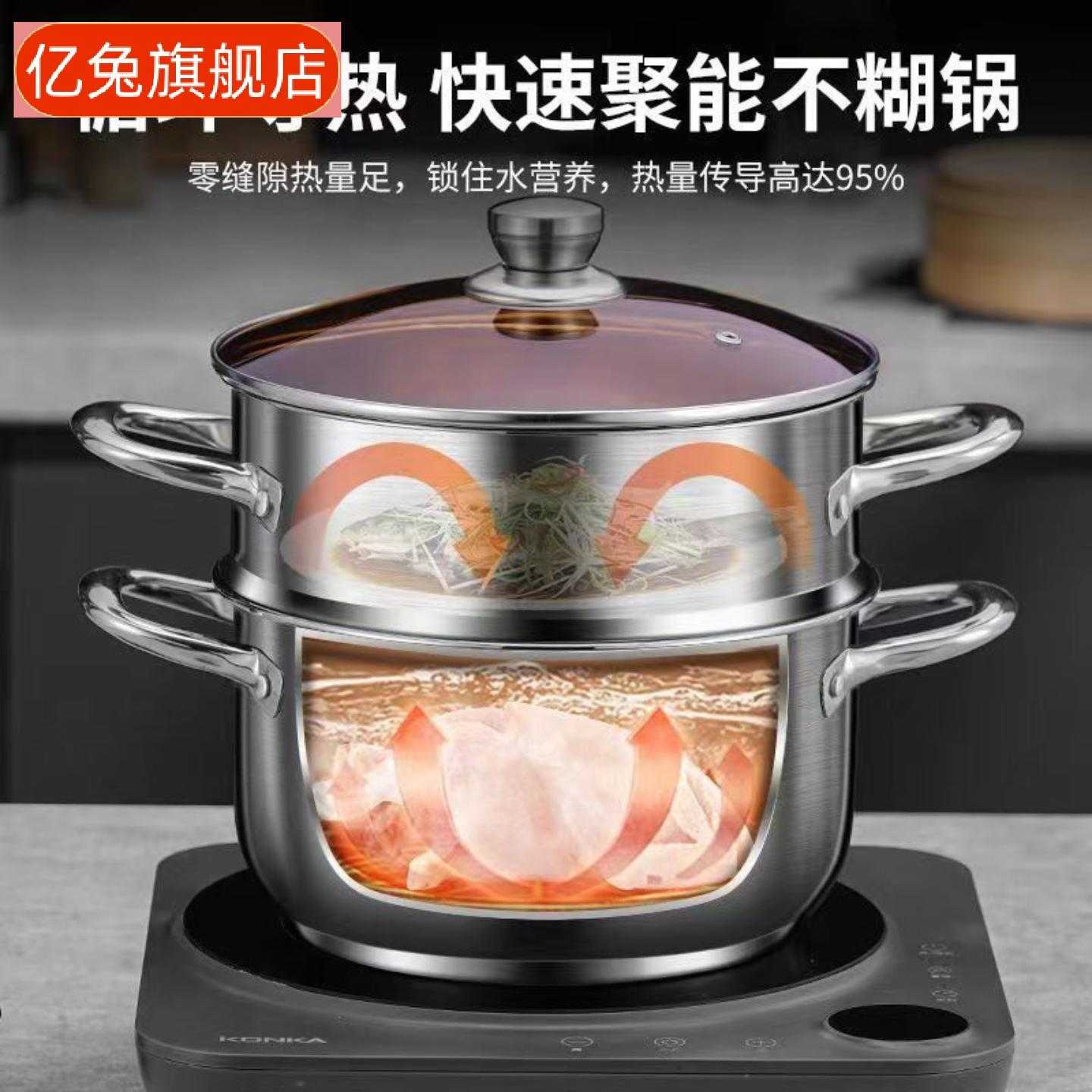 爆款双层大容量汤锅｜厨房炖汤