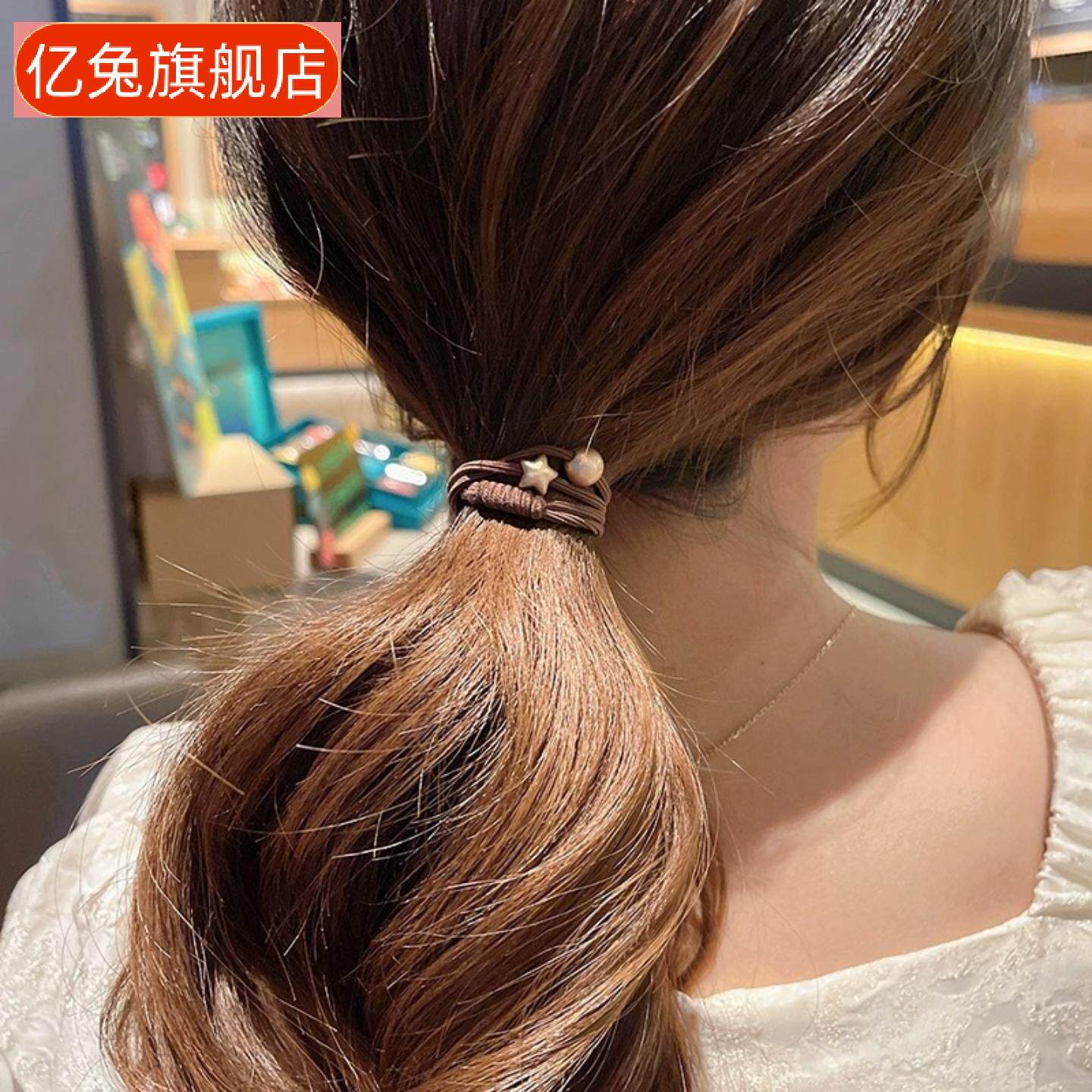 简约气质高弹力丸子头专用女生