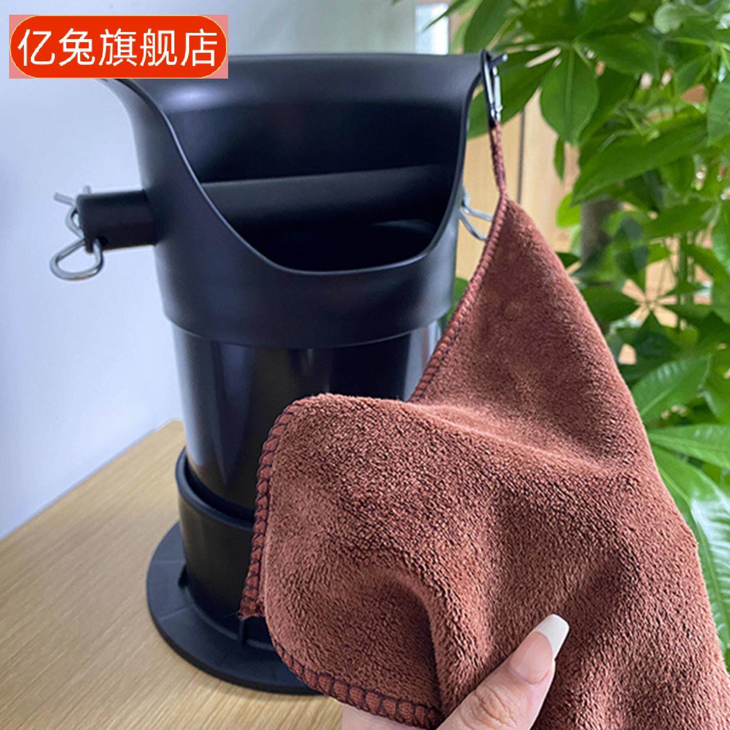 大容量立式咖啡粉渣桶商用意式咖啡机手柄敲渣盒矮桌面吧台废渣盒