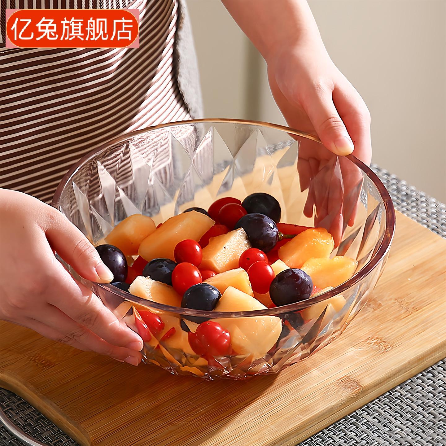 双层加厚耐热透明玻璃碗