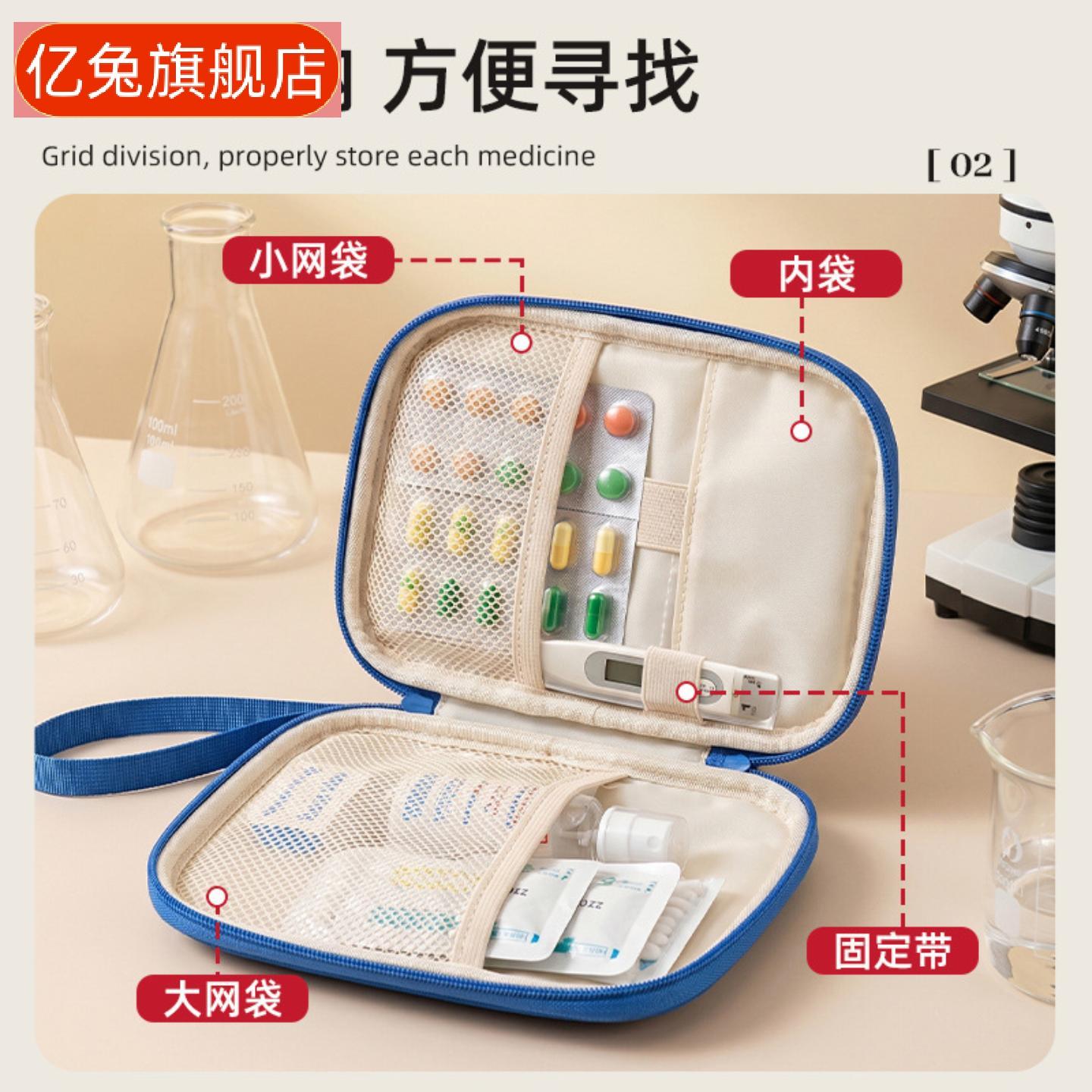 卡通药品收纳包大容量旅行急救