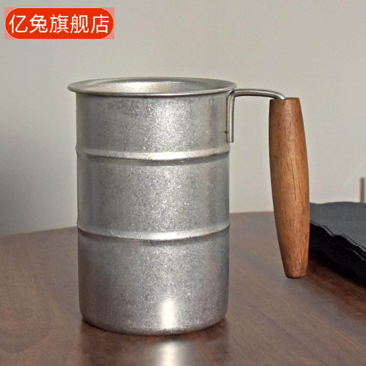带把手雪花复古工业风不锈钢户外