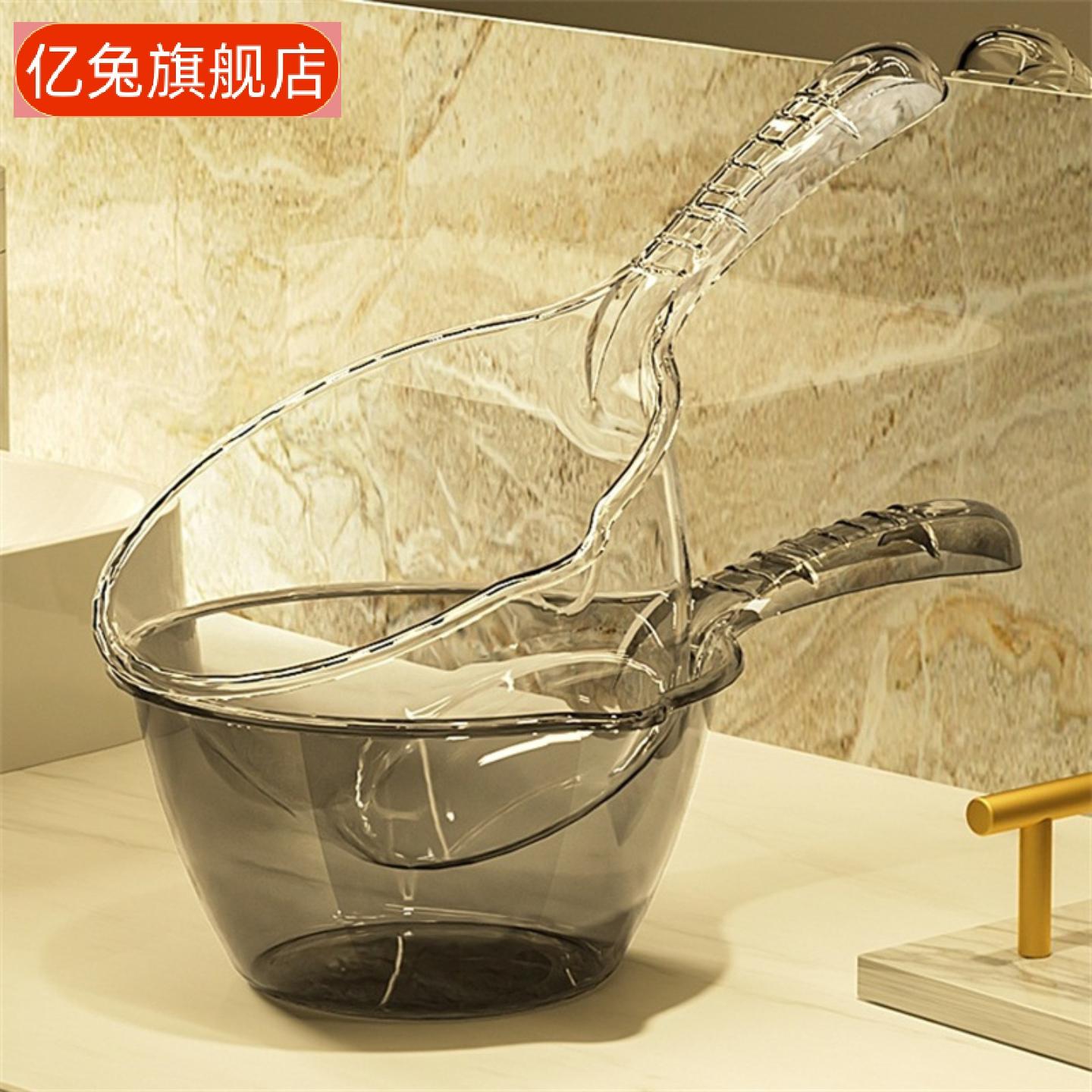 家用加厚长柄水瓢儿童洗头勺