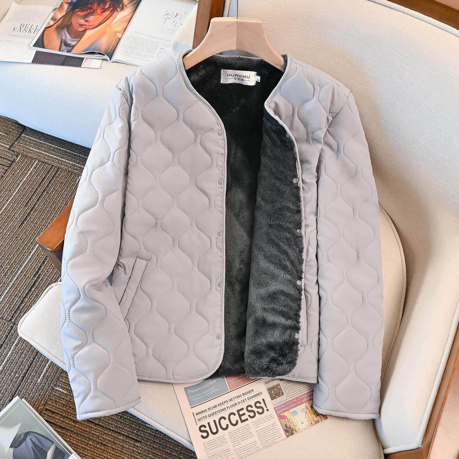 秋冬校服神器加绒加厚内胆棉衣男2023打底保暖羊羔绒学生棉袄外套