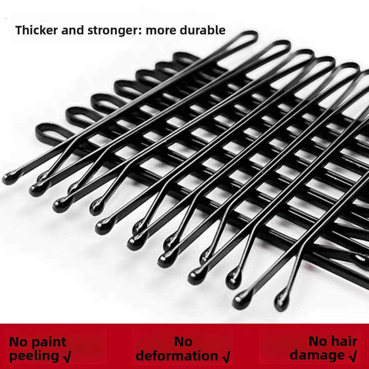 黑色钢弧形刘海一字侧边夹碎发夹子头饰头发卡子女铁丝u型夹简约,童装/婴儿装/亲子装,发饰,淘宝优惠券,粉丝福利购,淘宝优惠卷