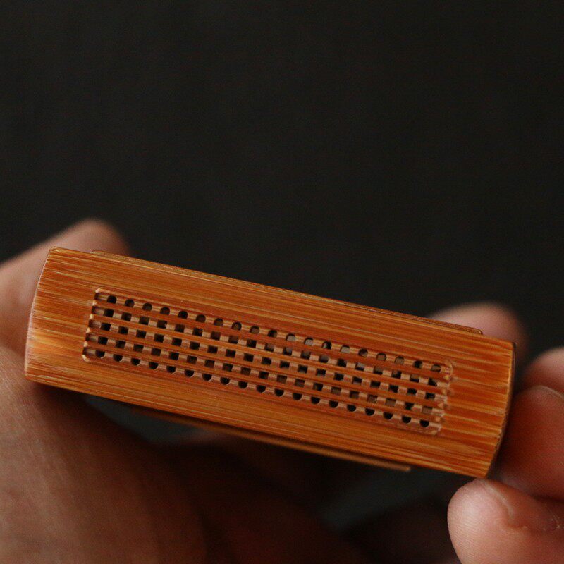 沪上海派名家曹自康本工精工制作老玉竹精工制作榫卯结构鸣虫盒竹