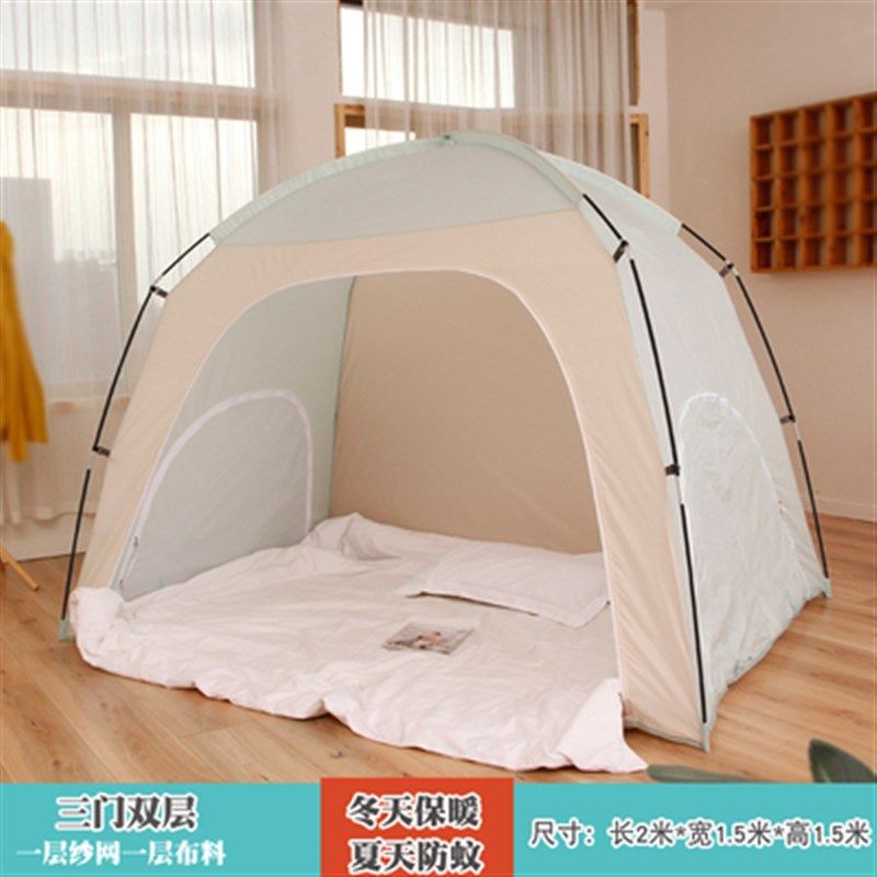 帐篷室内床上冬季防风保暖防寒遮光全封闭儿童家用大容量单双人
