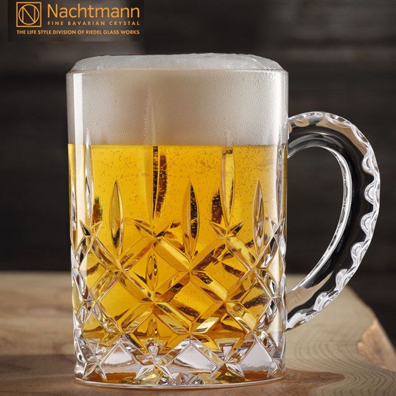 德国NACHTMANN进口水晶杯玻璃威士忌杯酒吧带把家用扎啤酒杯子,餐饮具,玻璃杯,淘宝优惠券,粉丝福利购,淘宝优惠卷