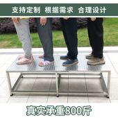 不锈钢防滑脚踏凳工业家用诊所医院检查垫脚台阶单双层踩脚踏步梯