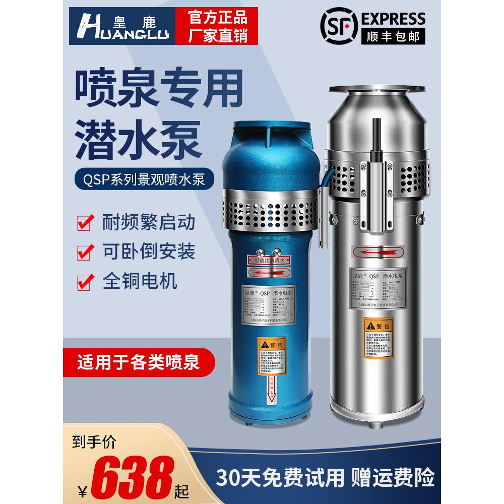 QSP喷泉专用潜水泵音乐景观园林假山小区喷泉泵QS农用灌溉抽水泵