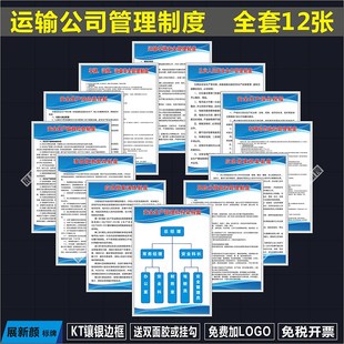 运输公司车辆管理制度危险品运输管理制度货运公司安全生产标识牌