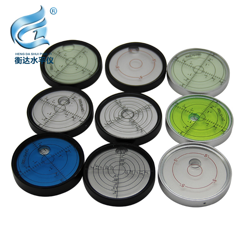 万象水平仪迷你小型金属水平泡珠高精度水准气泡圆形水准器水准仪