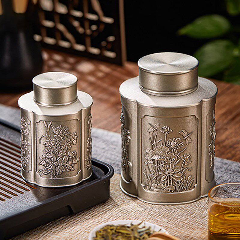 皇家雪兰莪小茶罐马来西亚纯手工锡制茶具密封防潮茶叶罐家用送礼