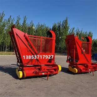 青储玉米秸秆回收机三次粉碎小型收割机牧草苜蓿草芦苇粉碎回收机