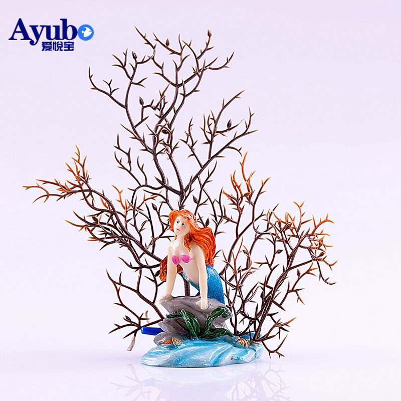 爱悦宝 鱼缸造景装饰水族箱造景仿真珊瑚水草美人鱼珊瑚工艺品,宠物/宠物食品及用品,造景/装饰,淘宝优惠券,粉丝福利购,淘宝优惠卷