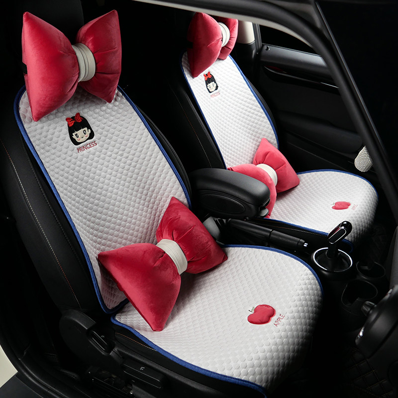 汽车坐垫冰丝小蛮腰夏季单片防滑三件套卡通凉垫半包四季通用座垫,汽车用品/电子/清洗/改装,通用座套/座垫,淘宝优惠券,粉丝福利购,淘宝优惠卷