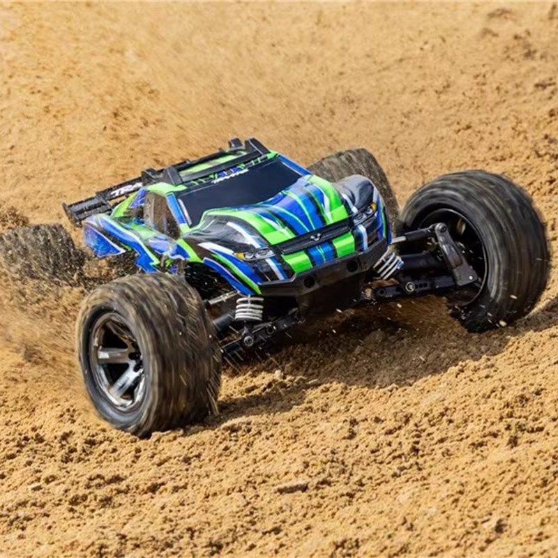 TRAXXAS 1/10 Rustler四驱无刷低底盘无夹车壳电动遥控车#67376-4