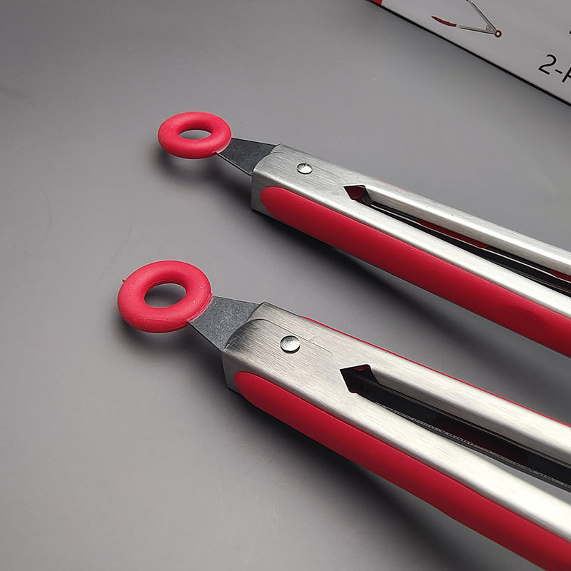 9寸12寸不锈钢硅胶食物夹两件套带脚烧烤夹烤肉面包夹烧烤工具,厨房/烹饪用具,烧烤夹/叉/铲/针,淘宝优惠券,粉丝福利购,淘宝优惠卷