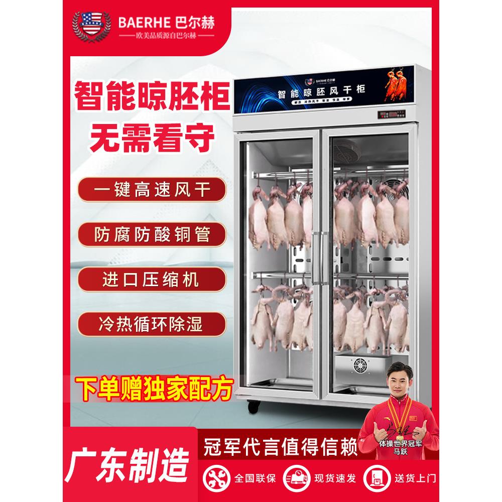 八河鸭烘干柜商用烤鹅烤腊鸭胚雏鸽烘干机智能保鲜烤鸭风干胚柜