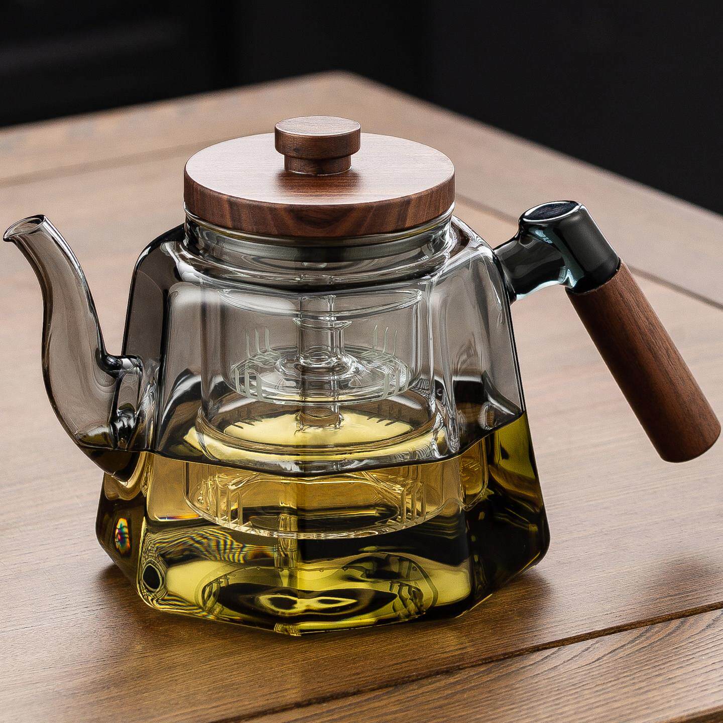 高硼硅玻璃煮茶壶2025新款高档蒸煮一体泡茶养生壶黑晶炉专用茶壶