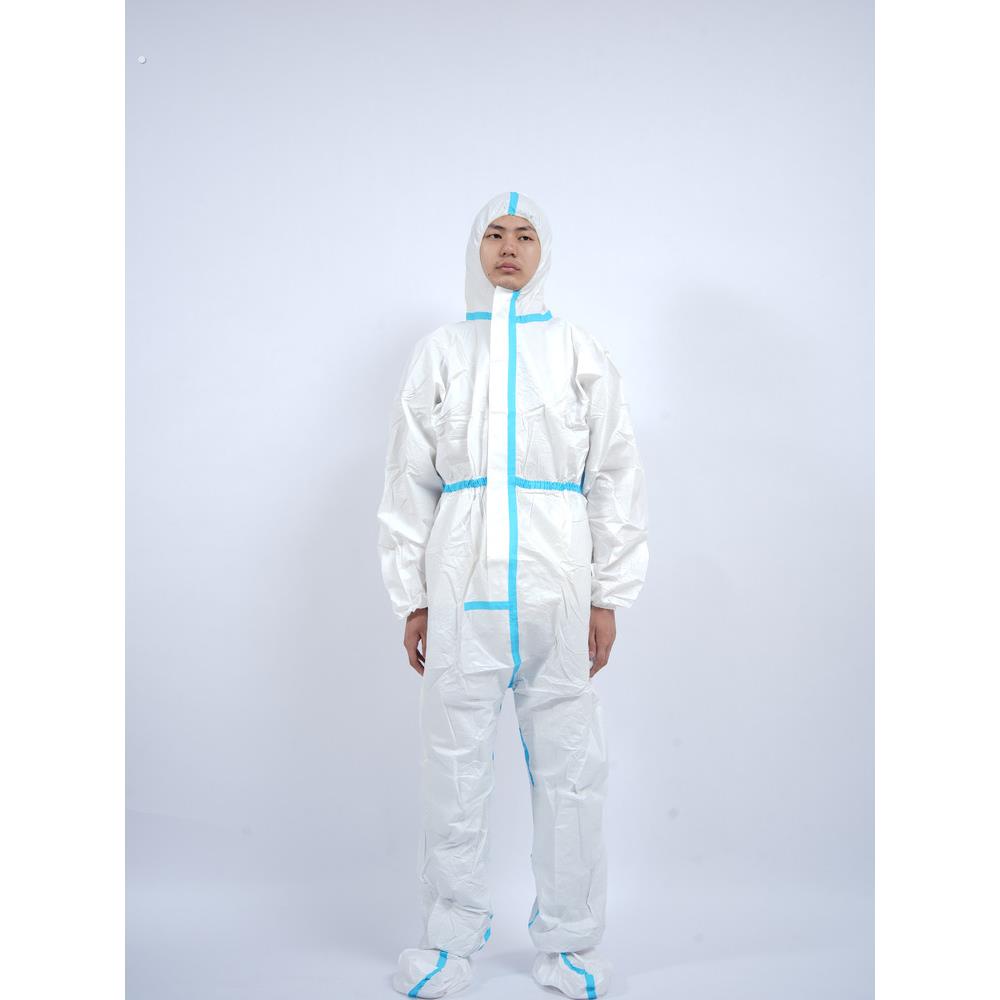 厂家直发防护服加大透气连体全身隔离衣防水防尘工作服防污养殖场