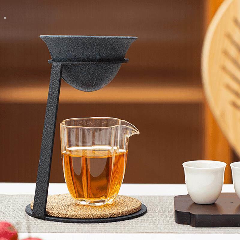 无孔茶漏家用高端茶滤茶水分离创意支架日式小青柑专用泡茶壶高档