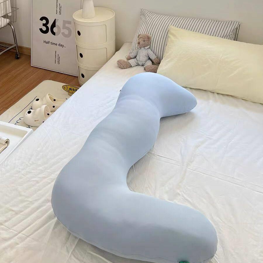 骑着睡的抱枕夏季凉感冰丝海马抱枕夹腿睡觉男女生侧睡专用孕妇靠
