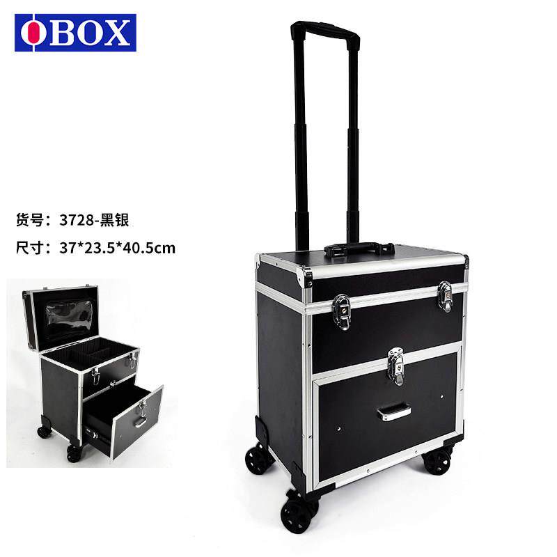 OBOX纹绣师专用工具箱高端外出带锁拉杆箱美睫美甲大容量化妆箱子