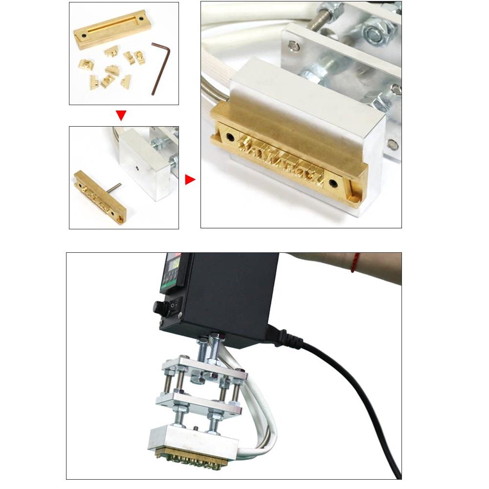 手持烫压机 铜模便携烫金机蛋糕烙印椰子热压 模具定制皮具电烙铁