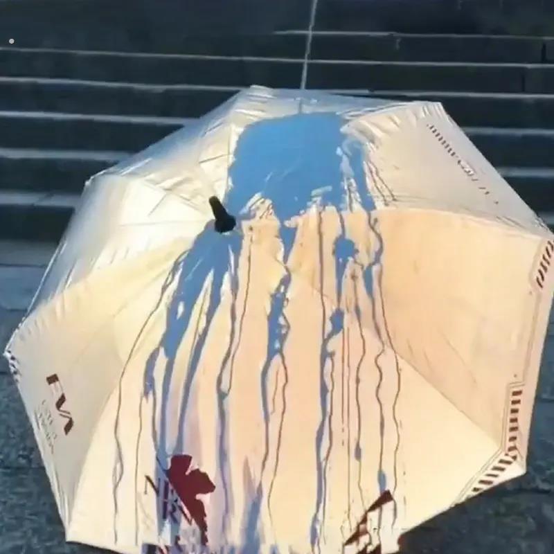 雨伞镭射伞反光伞遇水变色伞晴雨两用遮阳伞加大加厚加固