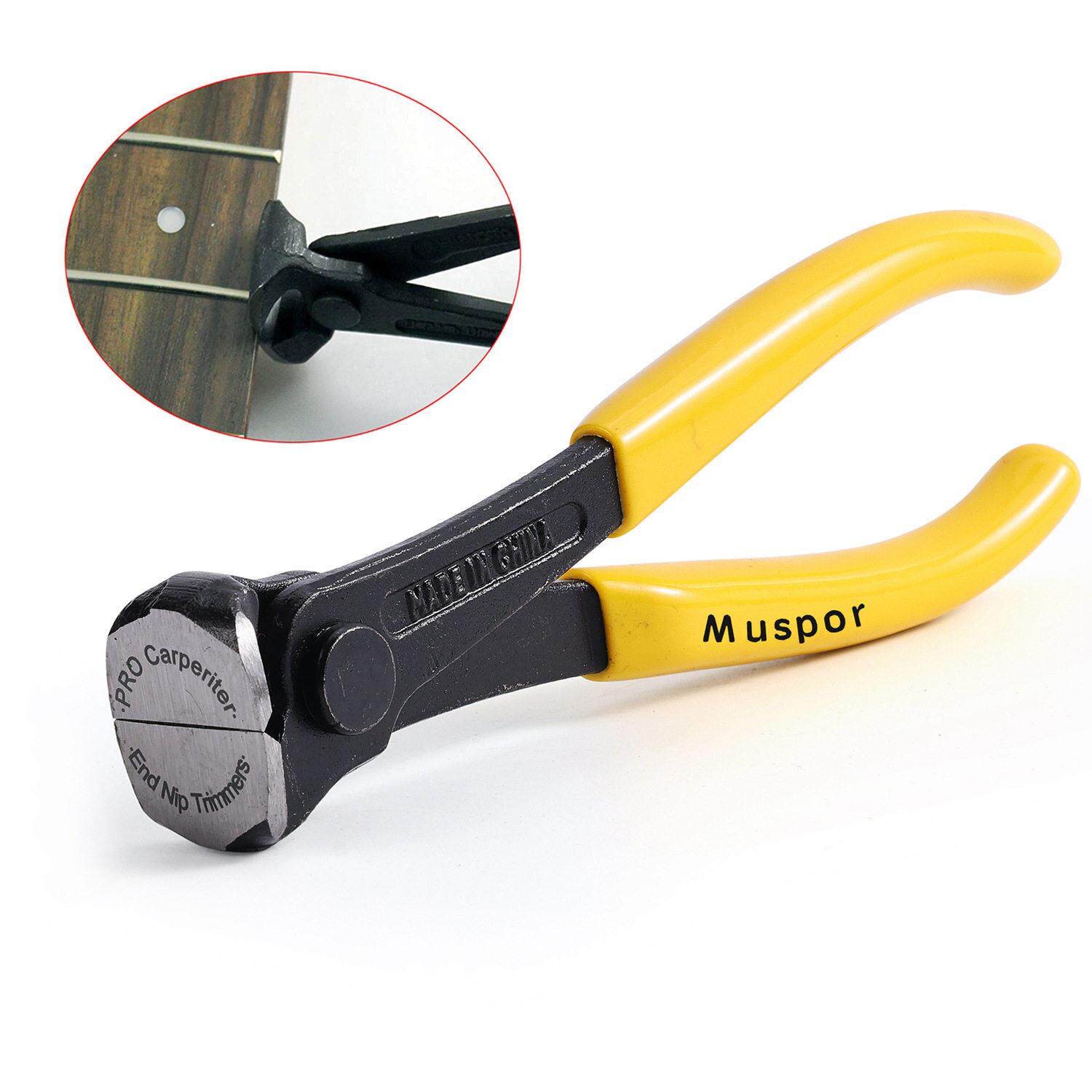 Muspor 6寸 吉他品丝剪切断钳子 弦乐器品丝修整剪线器制琴师工具
