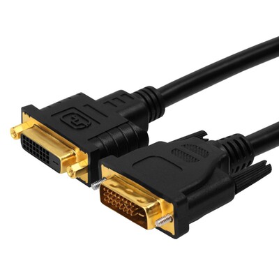 DVI24+1延长视频线电脑主机显示器连接加长公对母数据线1.5米3米5
