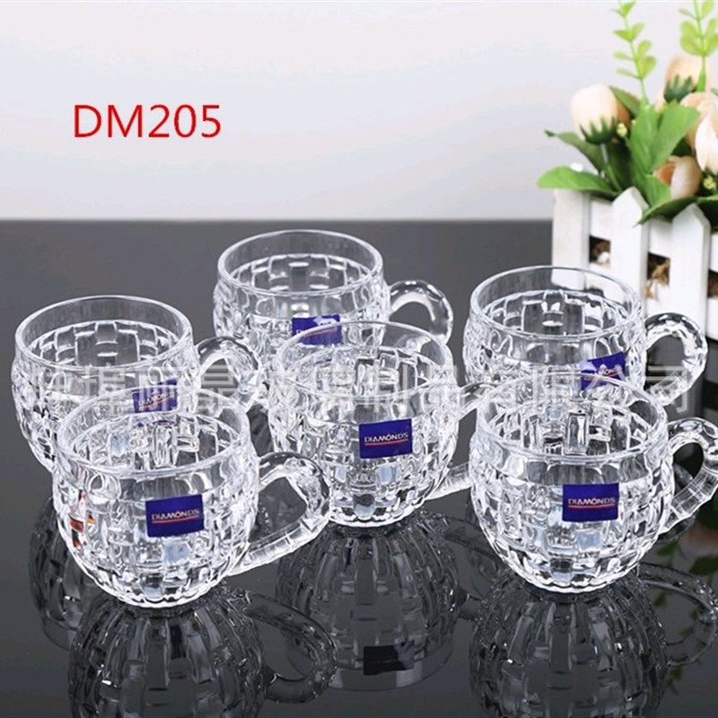 黛蒙家用耐热玻璃杯子茶杯创意透明水杯带把啤酒杯果汁杯饮料杯,餐饮具,玻璃杯,淘宝优惠券,粉丝福利购,淘宝优惠卷